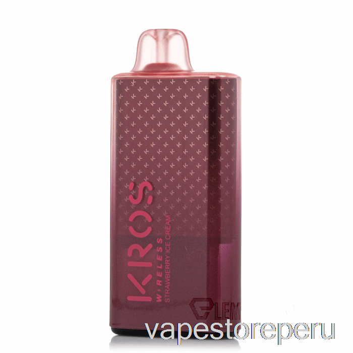 Vape Desechable Kros Wireless 9000 Desechable Helado De Fresa